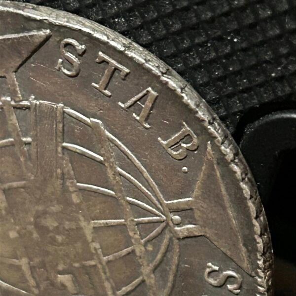 Moeda de Prata de 960 Réis (Patacão), Brasil Colônia - Ano: 1818 R - Rei João VI - Image 2