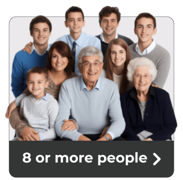 8 or more people
