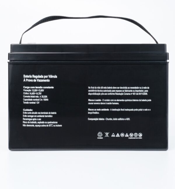 Bateria SecPower Chumbo-ácido VRLA AGM 12V 100Ah - Image 4