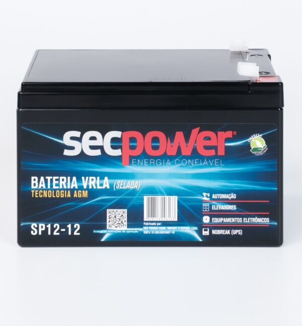 Bateria SecPower Chumbo-ácido VRLA AGM 12V 12Ah - Image 4