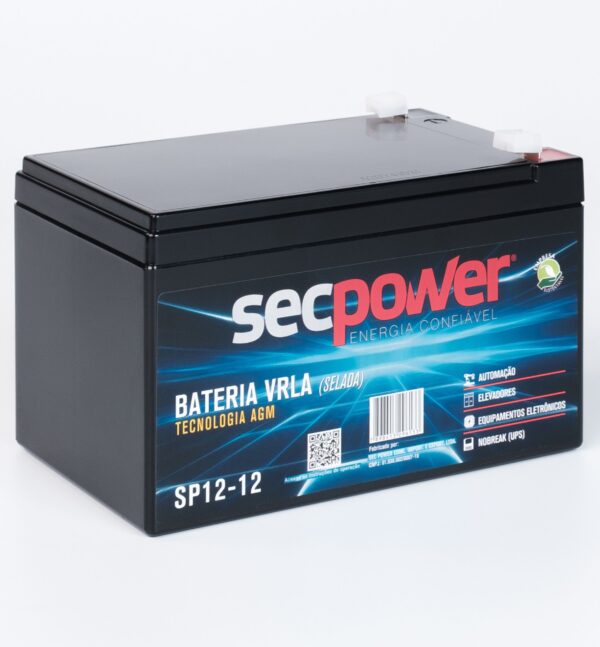 Bateria SecPower Chumbo-ácido VRLA AGM 12V 12Ah - Image 3