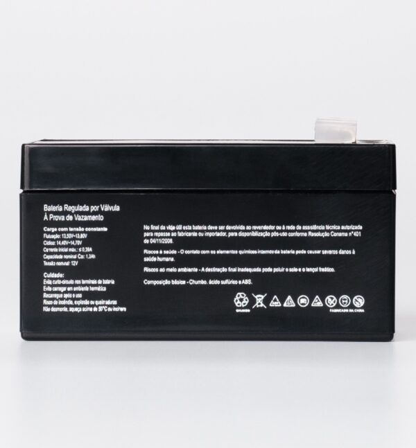 Bateria SecPower Chumbo-ácido VRLA AGM 12V 1,3Ah - Image 3