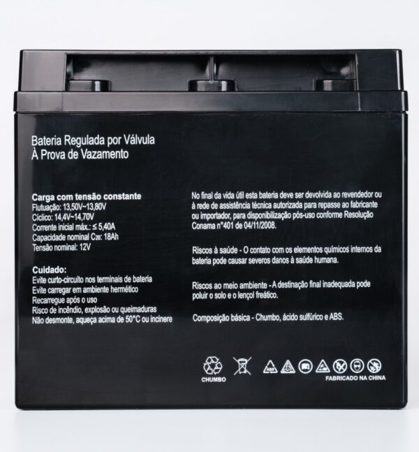 Bateria SecPower Chumbo-ácido VRLA AGM 12V 18Ah - Image 4