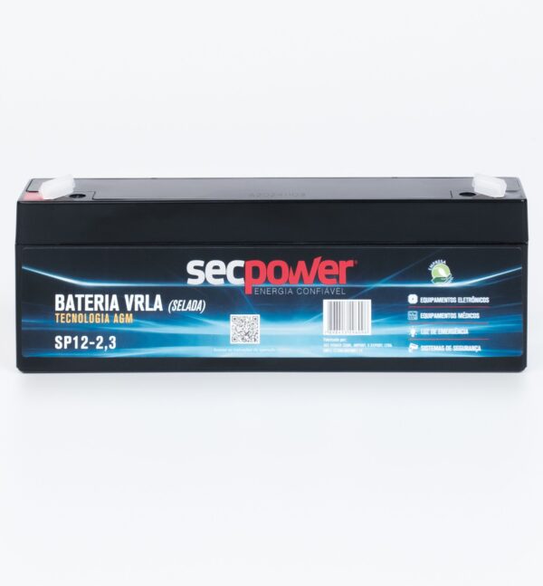 Bateria SecPower Chumbo-ácido VRLA AGM 12V 2,3Ah - Image 3