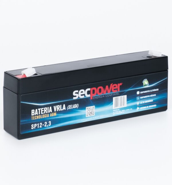 Bateria SecPower Chumbo-ácido VRLA AGM 12V 2,3Ah - Image 4