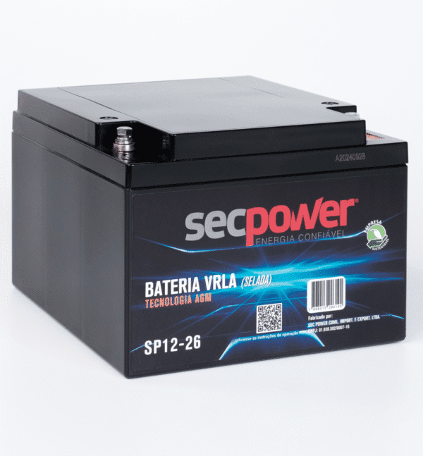 Bateria SecPower Chumbo-ácido VRLA AGM 12V 26Ah - Image 5