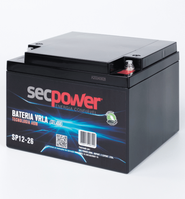 Bateria SecPower Chumbo-ácido VRLA AGM 12V 26Ah - Image 4