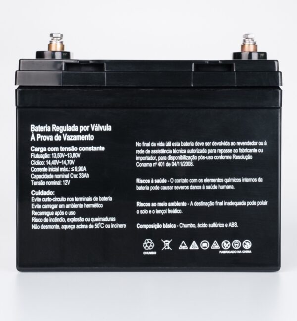 Bateria SecPower Chumbo-ácido VRLA AGM 12V 33Ah - Image 3