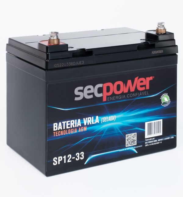 Bateria SecPower Chumbo-ácido VRLA AGM 12V 33Ah - Image 4