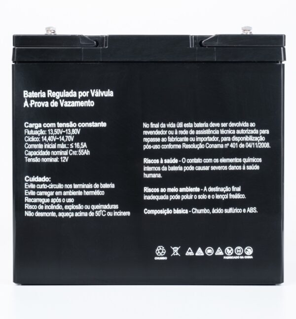Bateria SecPower Chumbo-ácido VRLA AGM 12V 55Ah - Image 2