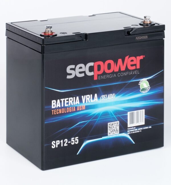Bateria SecPower Chumbo-ácido VRLA AGM 12V 55Ah - Image 3