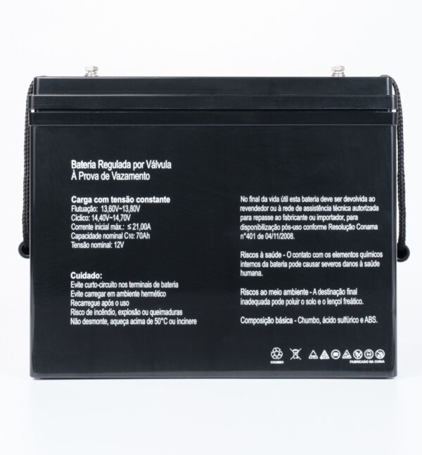 Bateria SecPower Chumbo-ácido VRLA AGM 12V 70Ah - Image 3