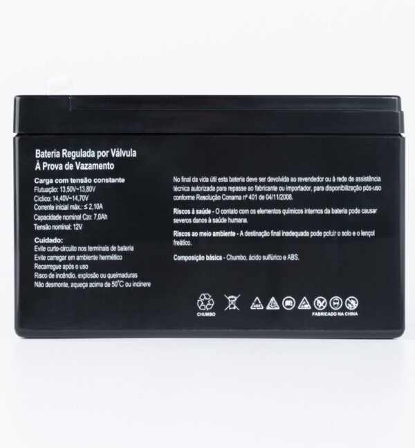 Bateria SecPower Chumbo-ácido VRLA AGM 12V 7Ah - Image 2