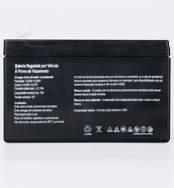 Bateria SecPower Chumbo-ácido VRLA AGM 12V 7Ah T2 - Image 2