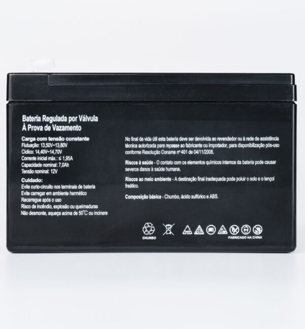 Bateria SecPower Chumbo-ácido VRLA AGM 12V 7S - Image 2