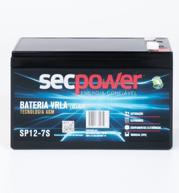 Bateria SecPower Chumbo-ácido VRLA AGM 12V 7S - Image 4