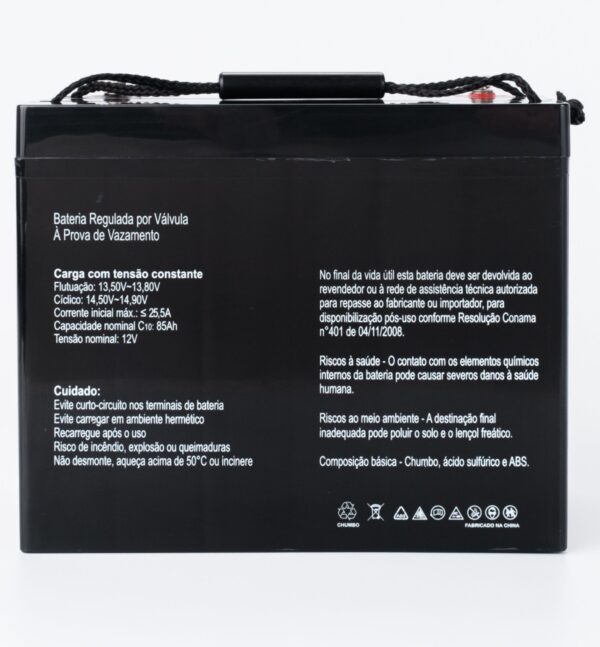 Bateria SecPower Chumbo-ácido VRLA AGM 12V 85Ah Homologada Anatel - Image 3