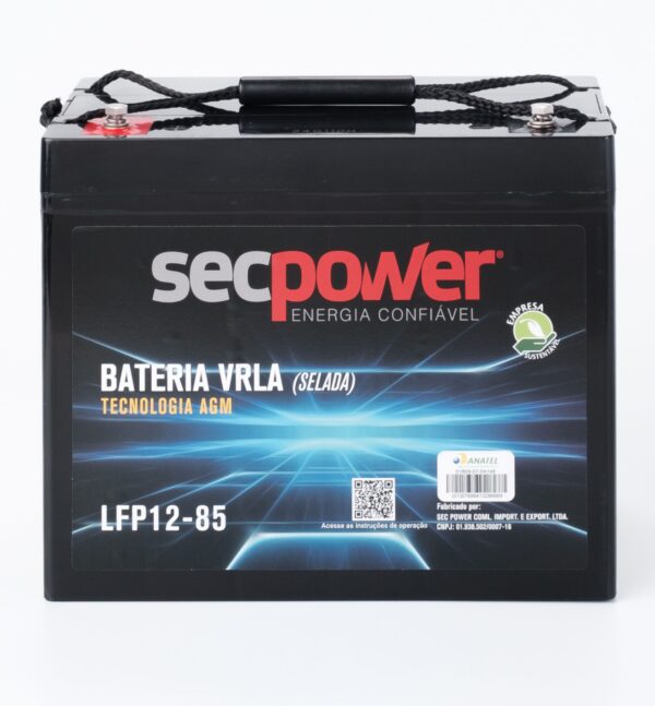 Bateria SecPower Chumbo-ácido VRLA AGM 12V 85Ah Homologada Anatel - Image 4