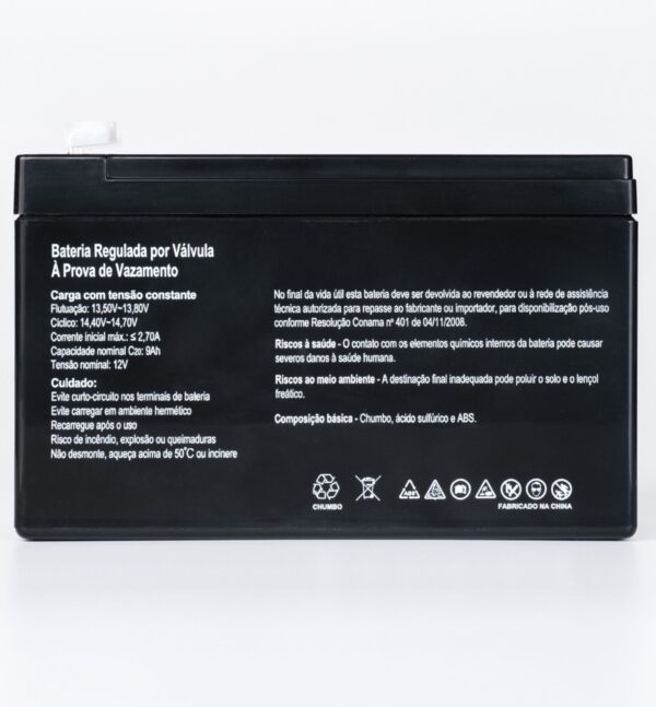 Bateria SecPower Chumbo-ácido VRLA AGM 12V 9Ah T2 - Image 2