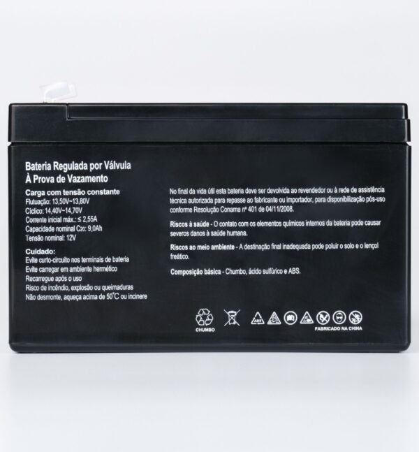 Bateria SecPower Chumbo-ácido VRLA AGM 12V 9E - Image 2