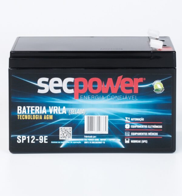 Bateria SecPower Chumbo-ácido VRLA AGM 12V 9E - Image 3