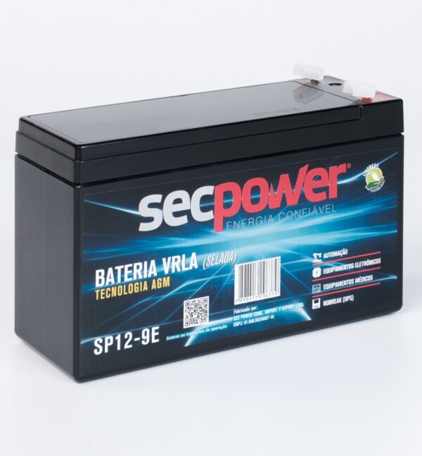 Bateria SecPower Chumbo-ácido VRLA AGM 12V 9E - Image 4