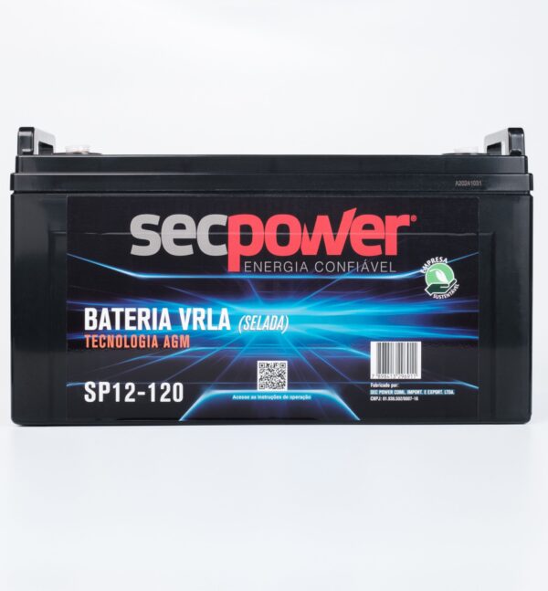 Bateria SecPower Chumbo-ácido VRLA AGM 12V 120Ah