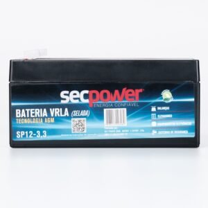 Bateria SecPower Chumbo-ácido VRLA AGM 12V 3,3Ah
